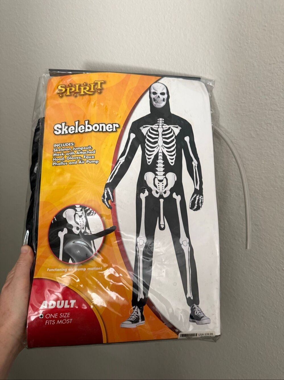 Spirit Halloween Skeleboner Costume One Size